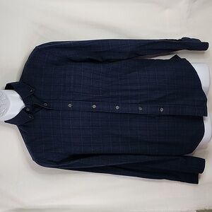 🌟Banana Republic Men's Blue Plaid Button-down Shirt🌟